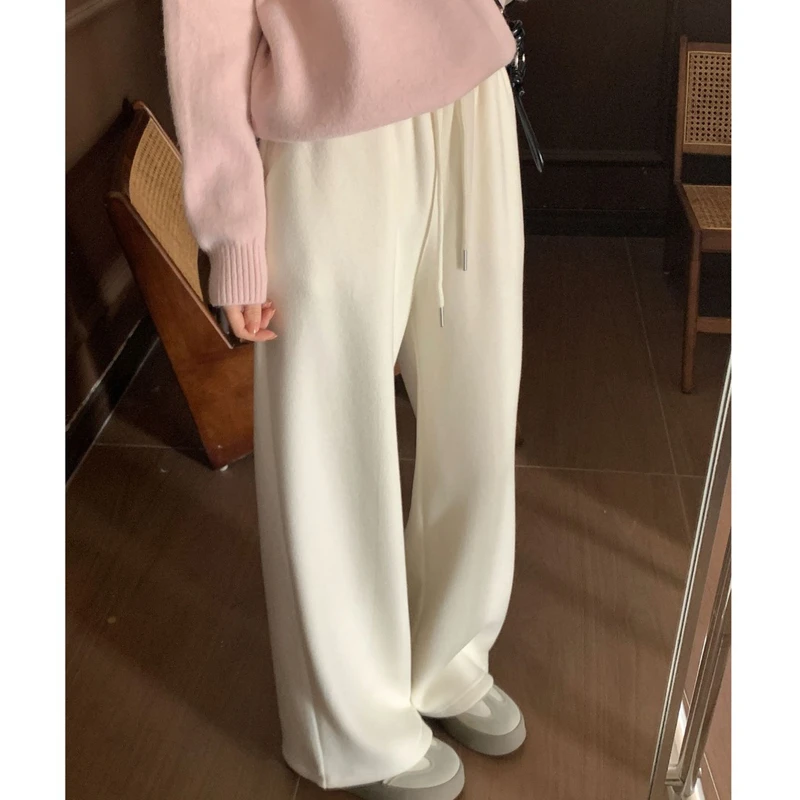 高腰休闲百搭垂感秋冬休闲裤