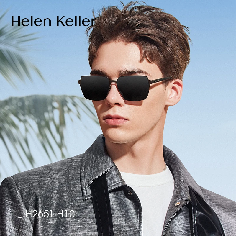 海伦凯勒驾驶太阳镜男款高档偏光镜开车专用男女士潮流墨镜H2651