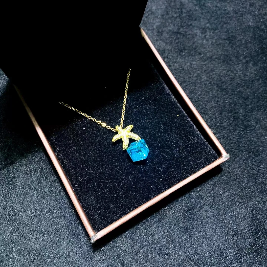 吊坠 【私人定制】收藏级轻奢气质海星蓝色百搭时尚DZ117