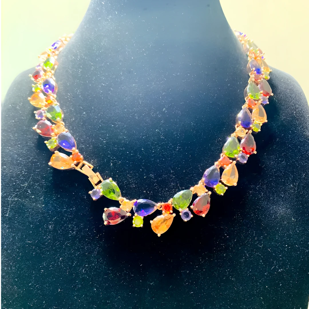 项链 【私人定制】收藏级轻奢气质百搭彩色时尚HXL009