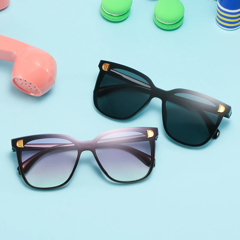 儿童眼镜 新款男女宝宝太阳镜 大框黑色可爱潮流儿童框架眼镜