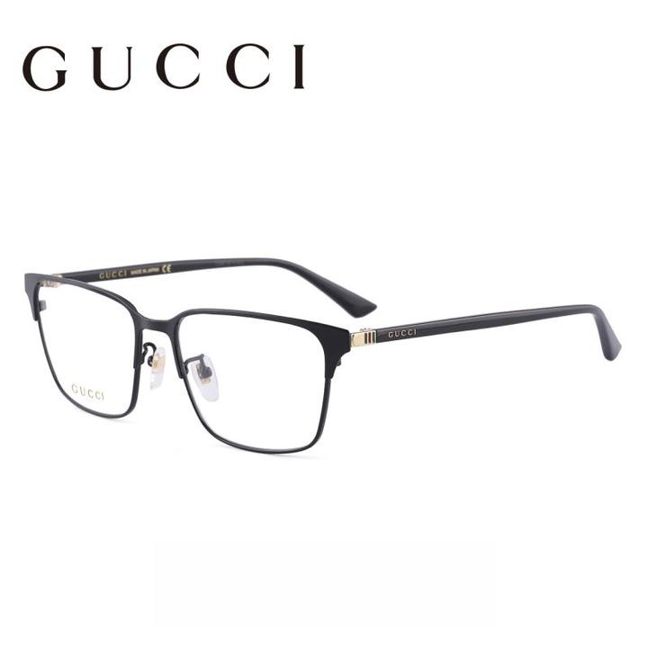 GUCCI/古驰别致商务眉线个性框矩形光学眼镜GG0756OA时尚高级镜框