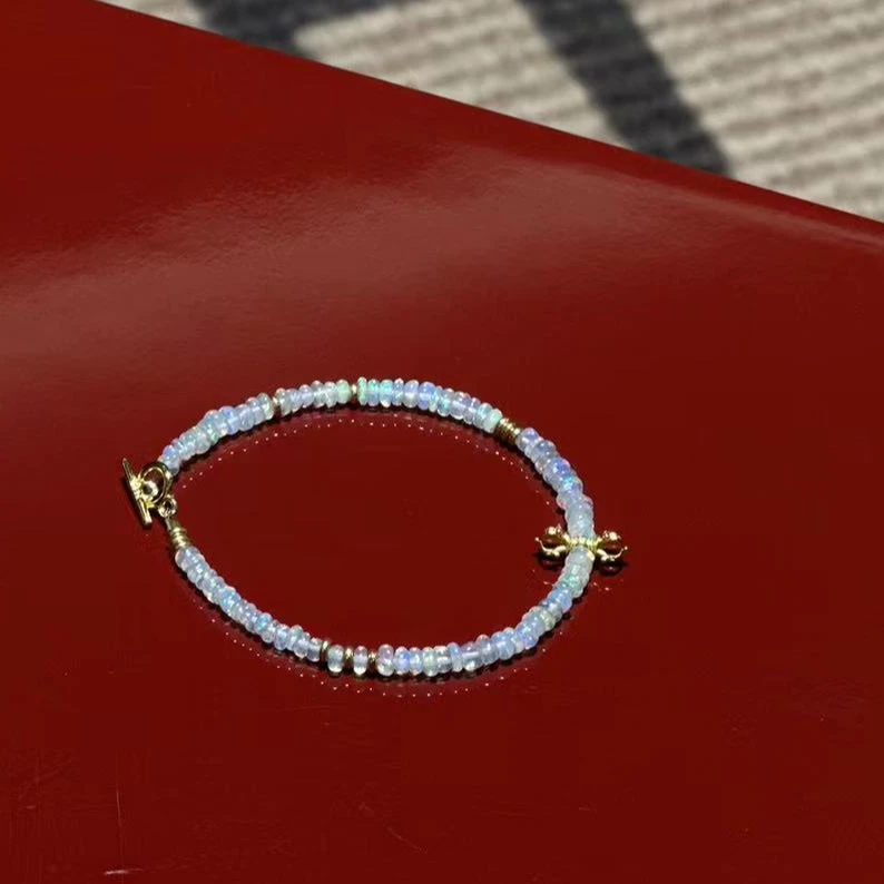 月球来信142欧泊设计款单圈手串·定制（请勿沾水）