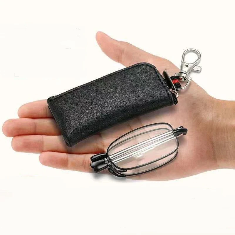 折叠钥匙扣老花镜伸缩折叠迷你
