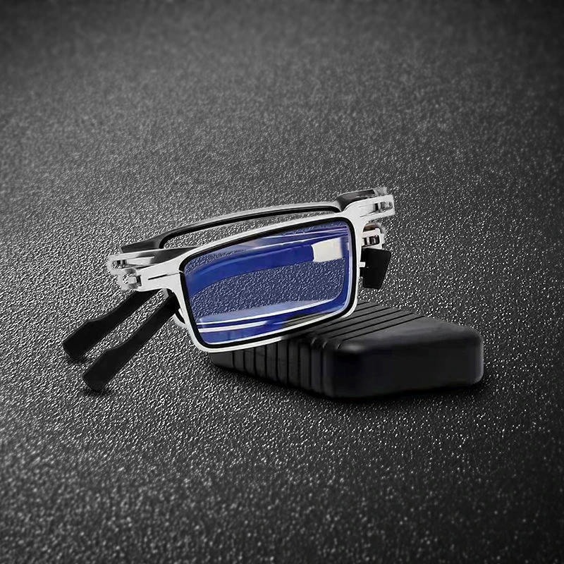 折叠老花镜高清防蓝光男女通用便携超清时尚老人老花眼镜迷你老年