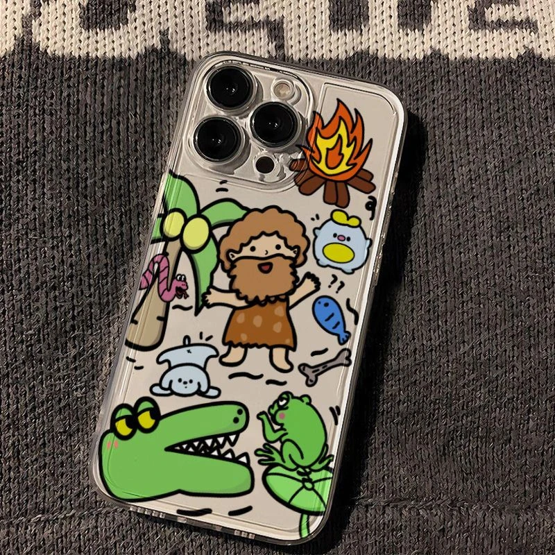 漂流原始人苹果小米华为iphone15promax太空14软壳13手机壳12/DC