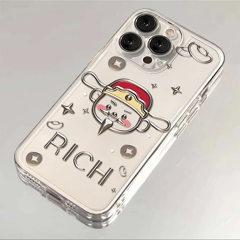 红帽财神爷苹果iPhone15/14promax手机壳13软壳12太空壳11/xs/xrT
