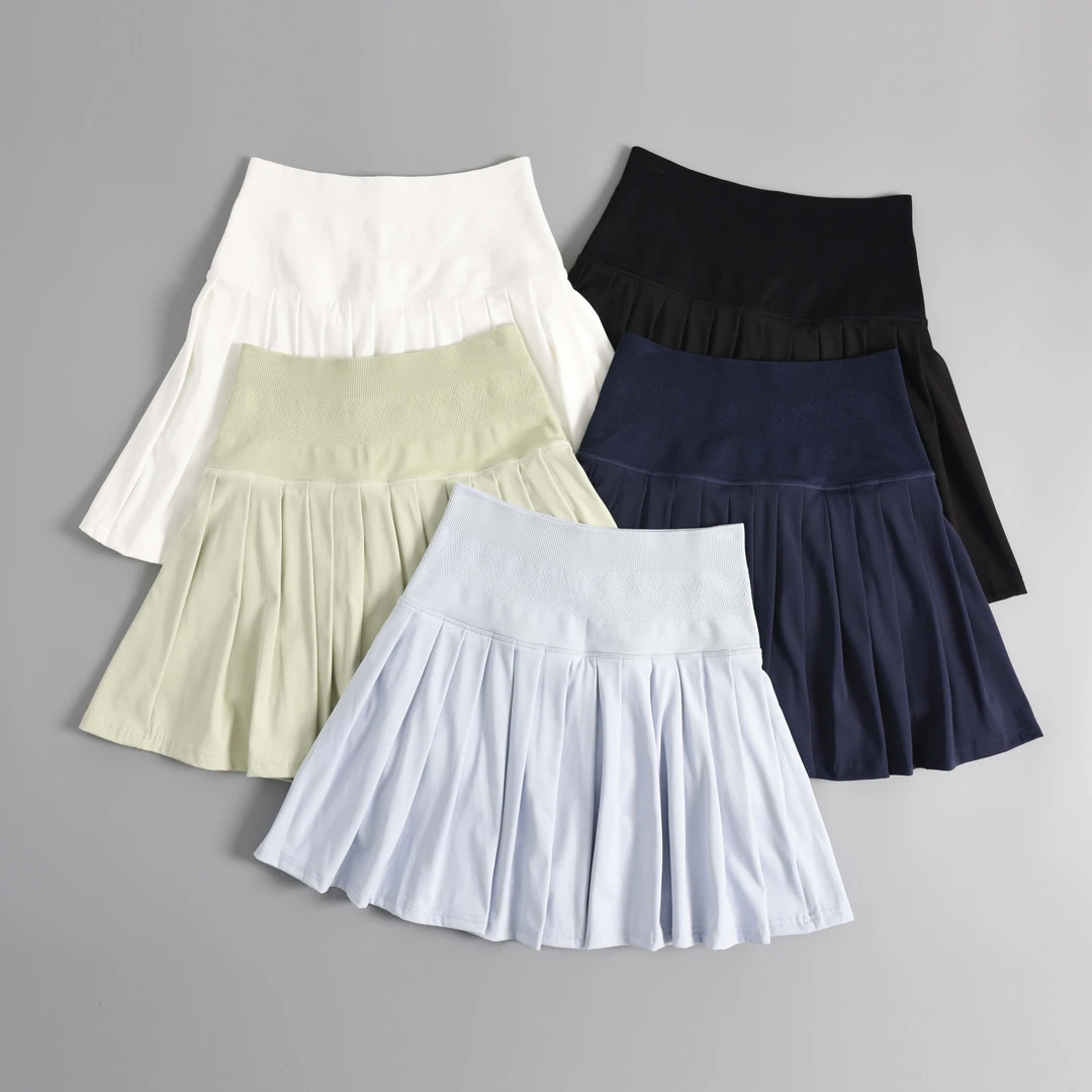 运动短裤女夏季薄训练跑步防走光遮臀宽松高腰显瘦瑜伽网球裙裤