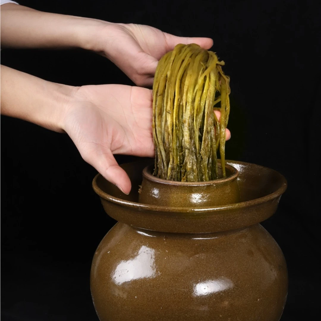 笑食代酸雪菜整颗雪里蕻酸菜袋装正宗腌菜咸菜雪菜农家自制500g