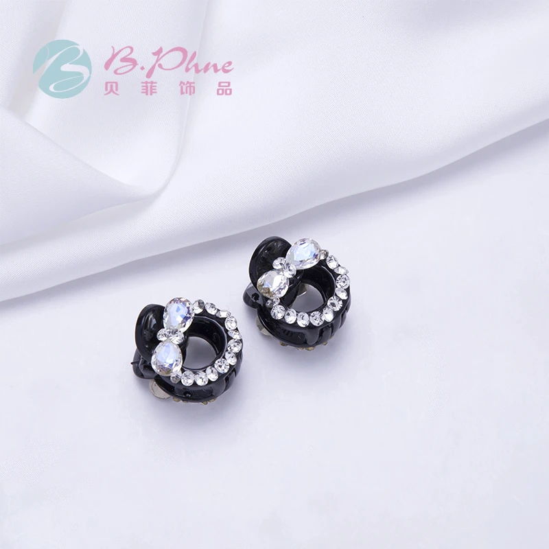 B.【6362】黑色迷你小抓夹蝴蝶结造型