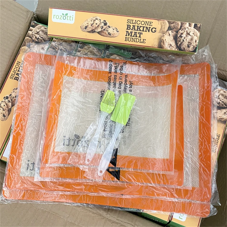 不粘垫耐高温不沾烤盘揉面垫 翻糖拉糖饼干硅胶烤垫烘焙垫