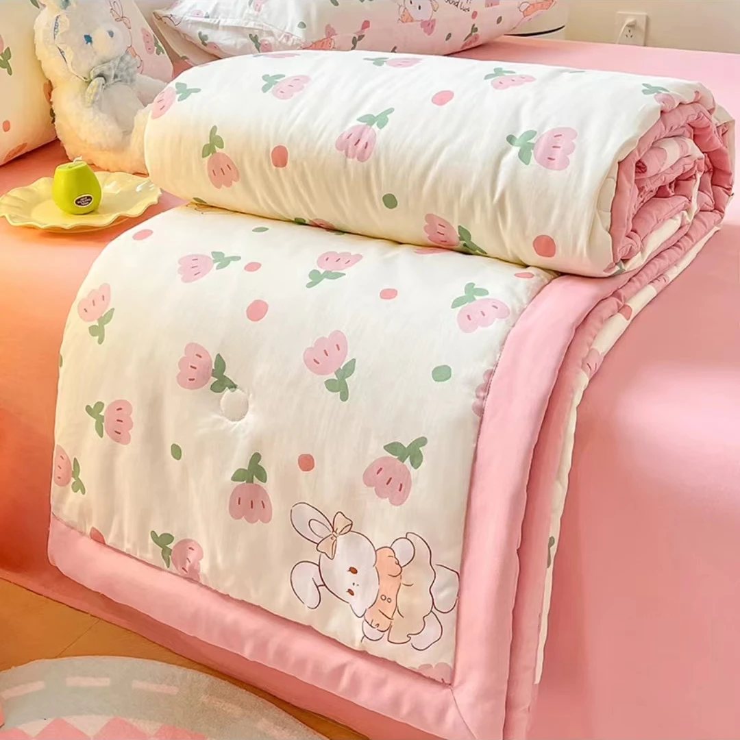 【热销爆款 花小兔 120*150】水洗棉面料 加厚 夏被