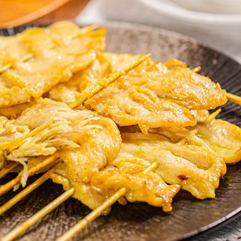 鹿有有里脊肉鸡肉串烧烤手抓饼肉制品冷冻半成品速食油炸小吃笋0g
