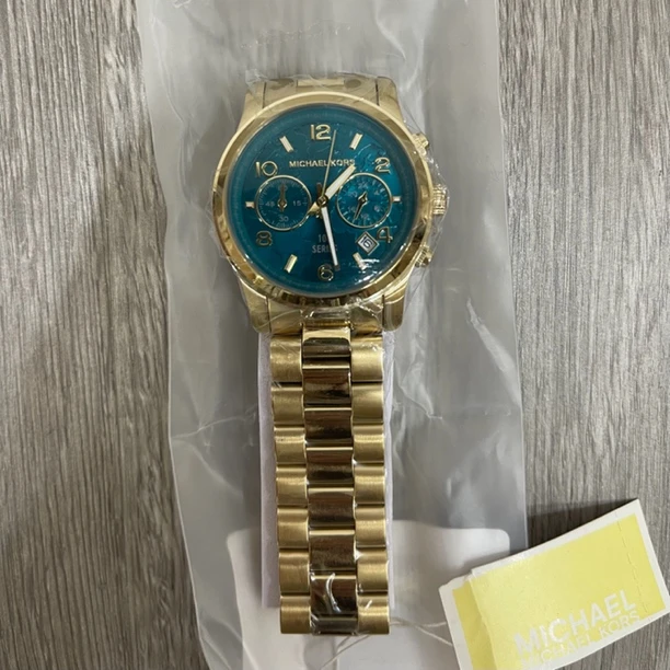 99新 MICHAEL KORS/迈克高仕 mk金色表带手表/C258109/表