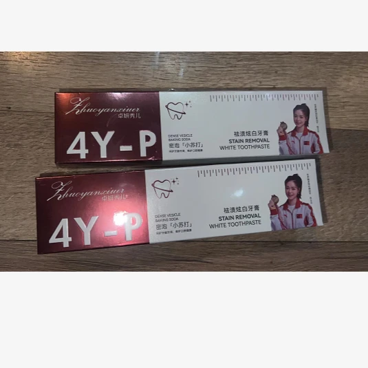 祛渍炫白牙膏清新口气亮白护齿去黄去渍牙膏拍一发二