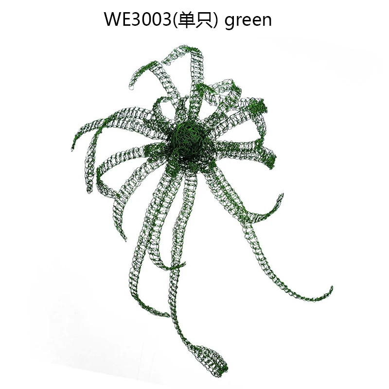 铜合金耳饰 BSU绿彼岸花耳夹3068