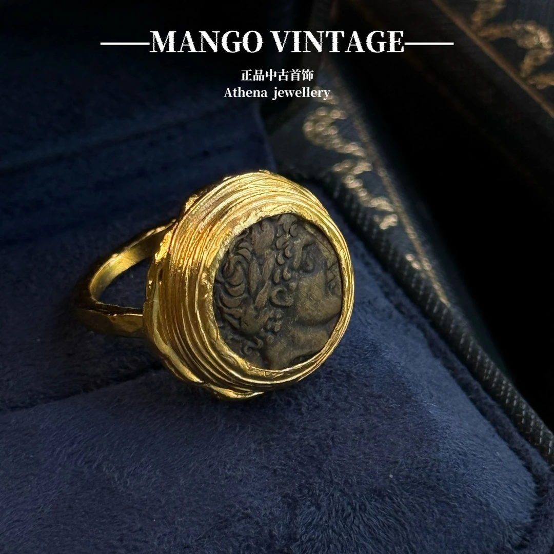 铜合金戒指 伊斯Yettis【浮雕古铜阿波罗】原创艺术高级可调节戒指