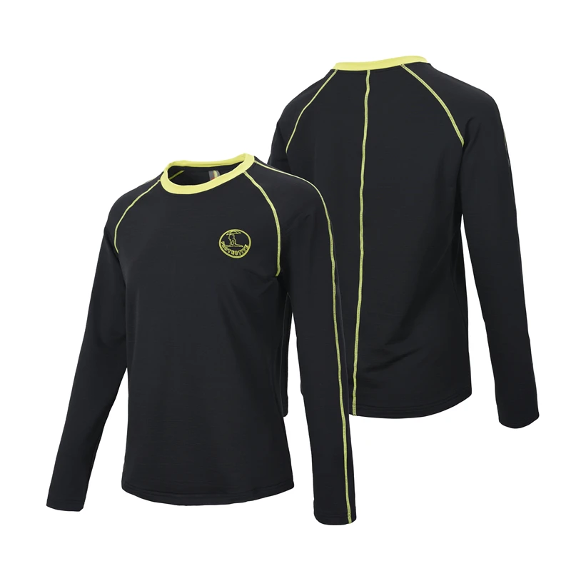 女士春秋户外时尚弹力修身速干衣运动风舒适百搭圆领长袖T恤女款