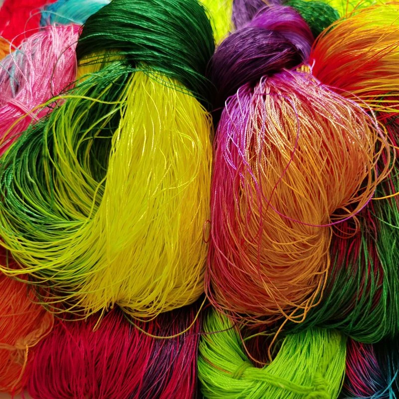 发光毛线绣花线手工结实刺绣线渐变色线发光线结实线染色高档鲜艳