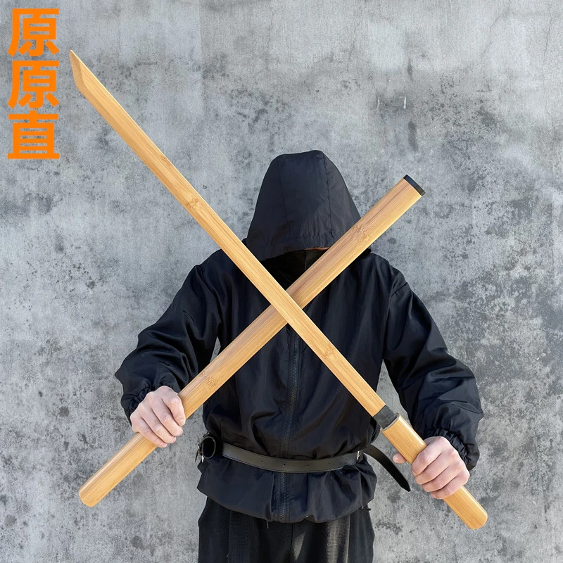 龙泉绣春刀木制品武士刃带鞘唐横刀儿童玩具竹木剑武术表演居合