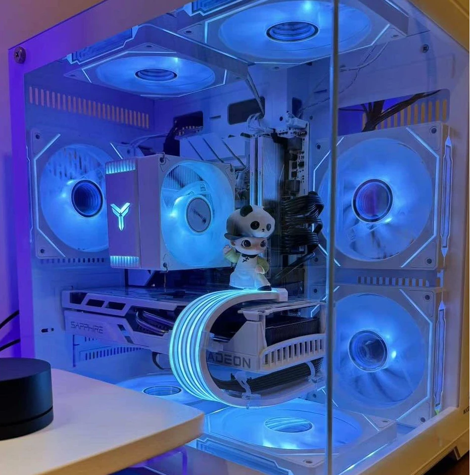 主机黑神话悟空游戏主机电脑台式机diy黑色水冷电竞海景房主机