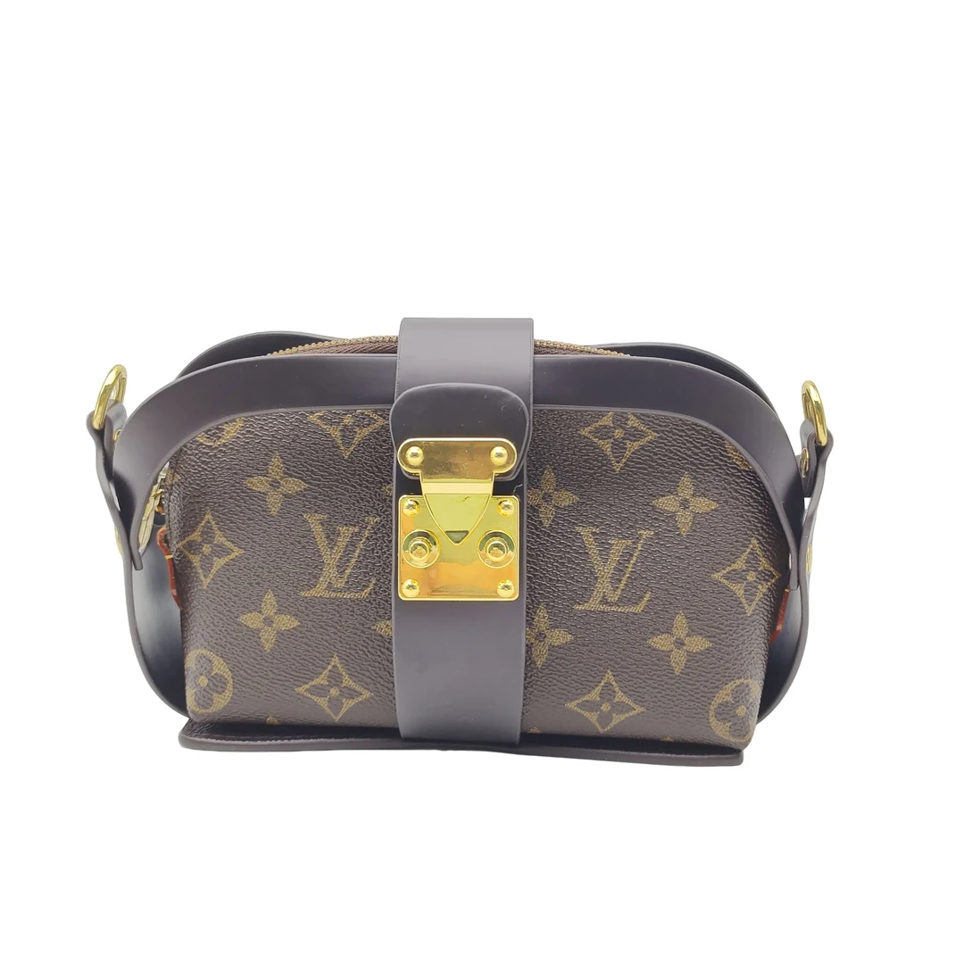 95新 LouisVuitton/路易威登 LV老花贝壳化妆包单肩包斜挎手拎包