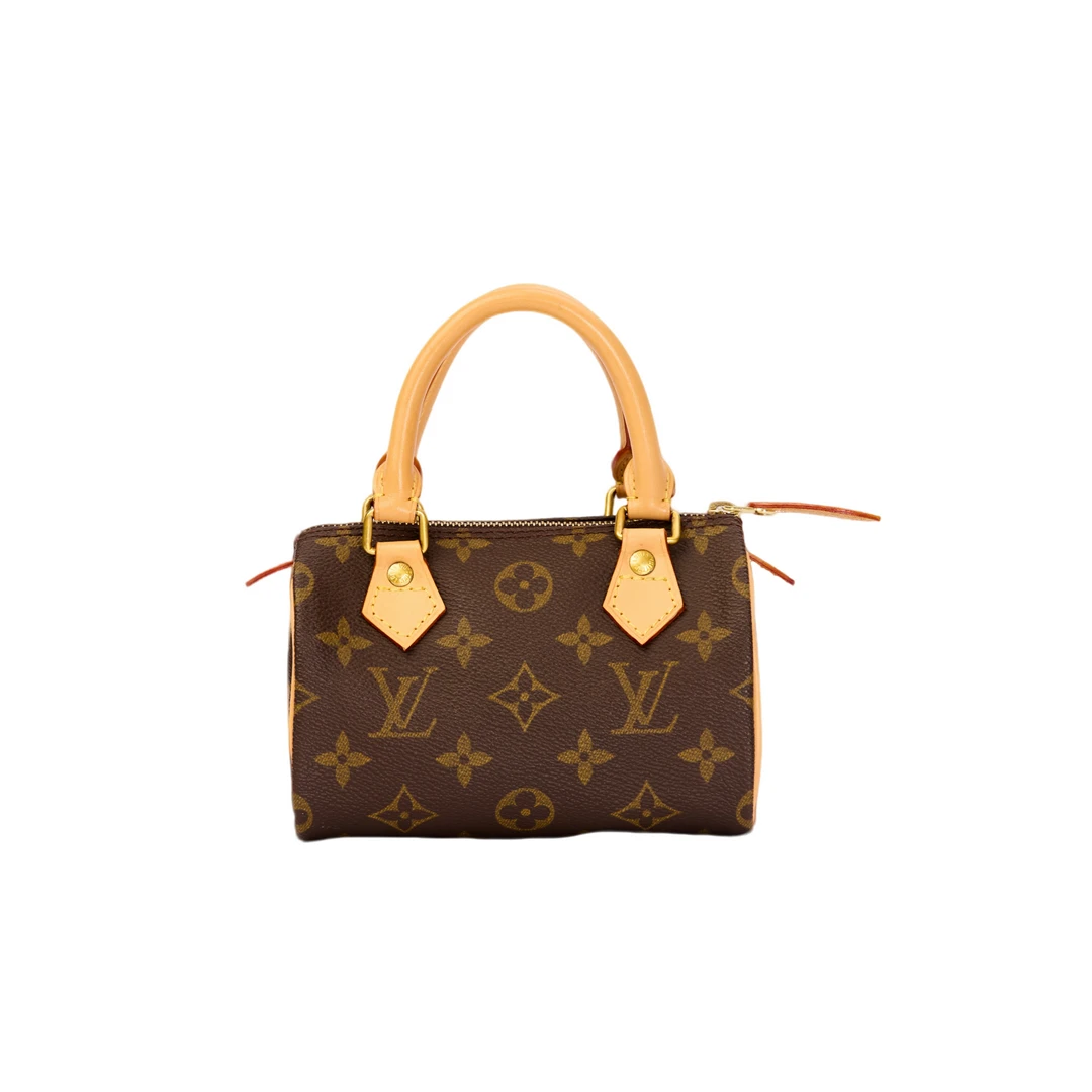 99新 LouisVuitton/路易威登 /speedymini/24小时鉴赏/植鞣革换新