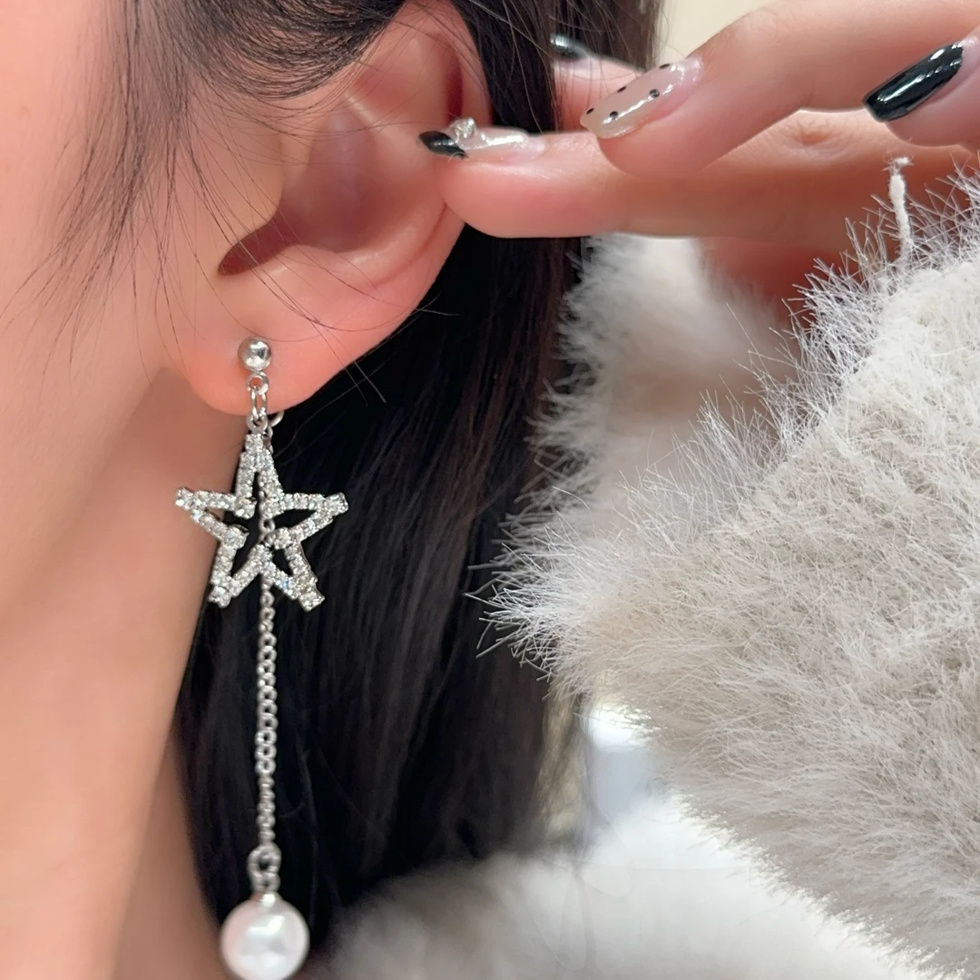 黑糖【耳饰】  星星流苏小众设计高级感耳环E1294