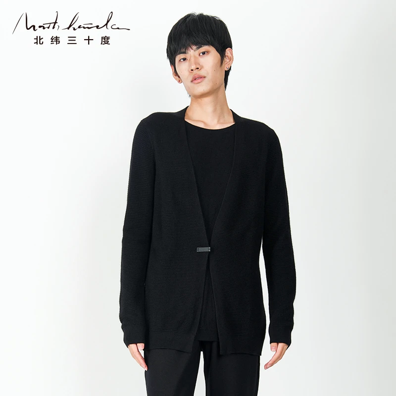【北纬三十度】原创设计品牌男装外套复古日系潮流开衫毛衣58218C