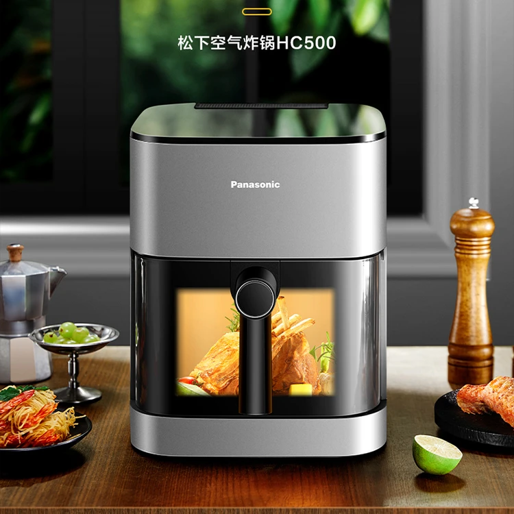 松下可视化大容量5L上下加热带水箱空气炸锅HC500