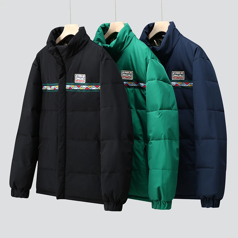 徐天霸大码国风简约立领加厚加棉服休闲保暖冬季宽松运动