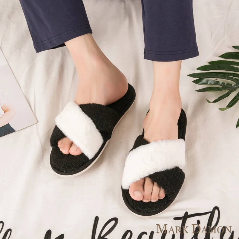 冬季保暖毛绒男士家居拖鞋加厚防滑家居室内地板拖鞋厚底毛毛