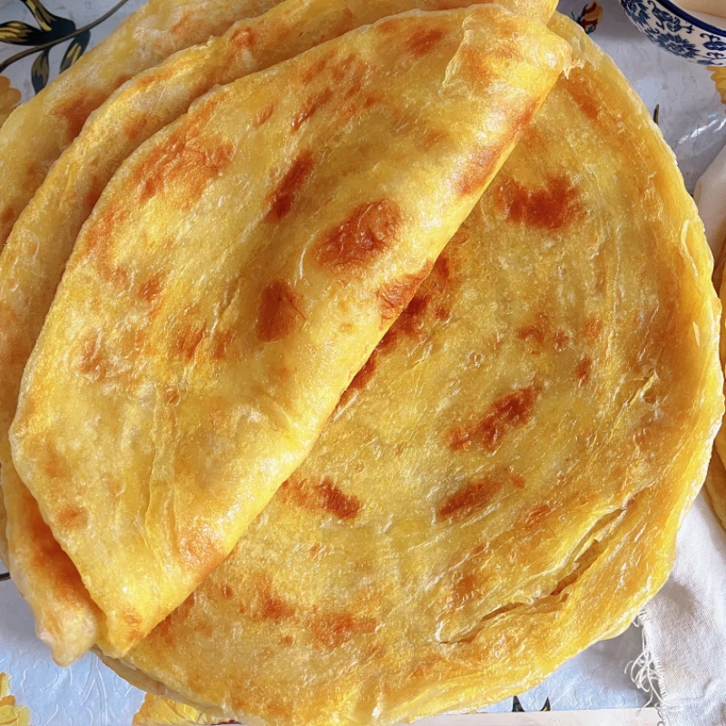 东北手工大油饼卷饼老式做法千层饼筋饼薄饼面食速食