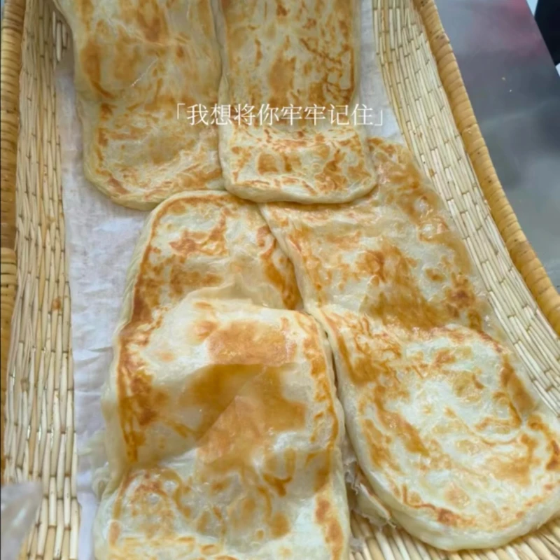 正宗东北铁岭手工千层筋饼口袋饼批发卷饼死面饼