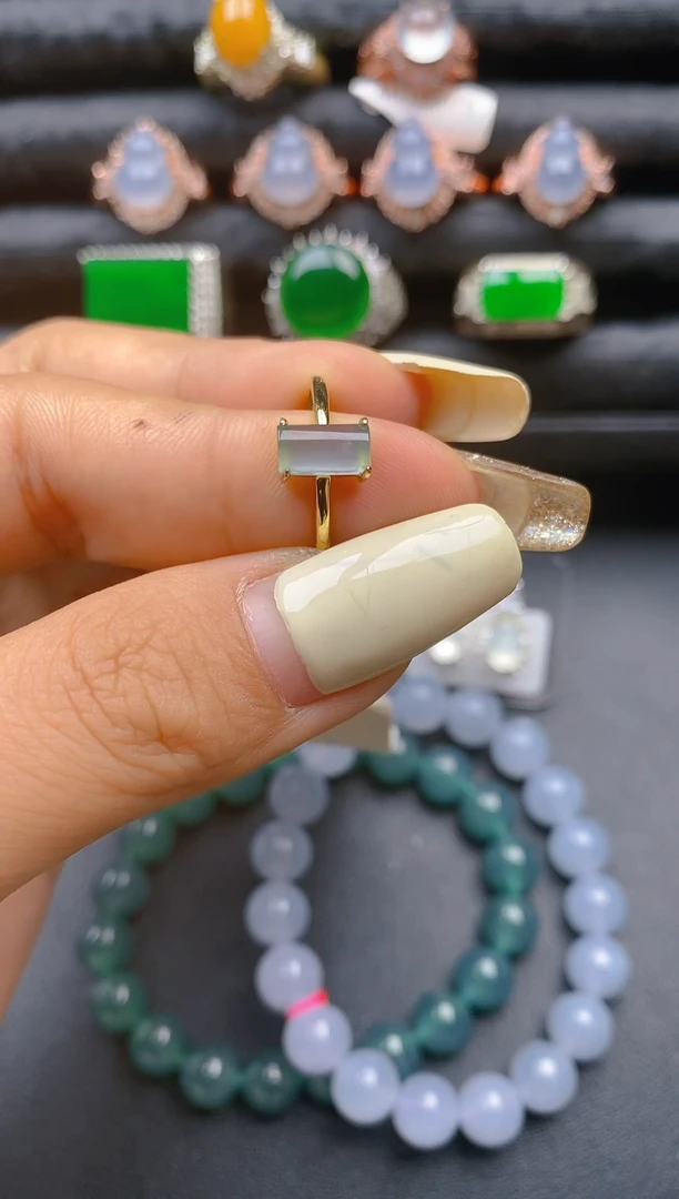 【闪购商品】翡翠戒指银S925镶嵌1