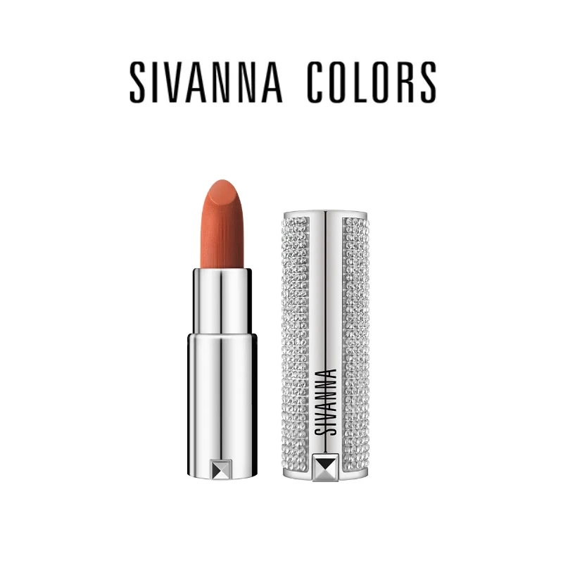【粉丝专享】泰国思薇娜SIVANNA COLORS钻石星空慕斯口红银管雾面