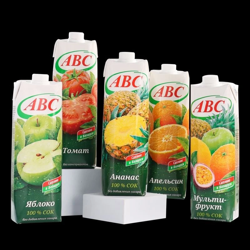 俄罗斯原装进口ABC牌果汁蔓越莓泡沫箱发货苹果汁菠萝汁橙汁