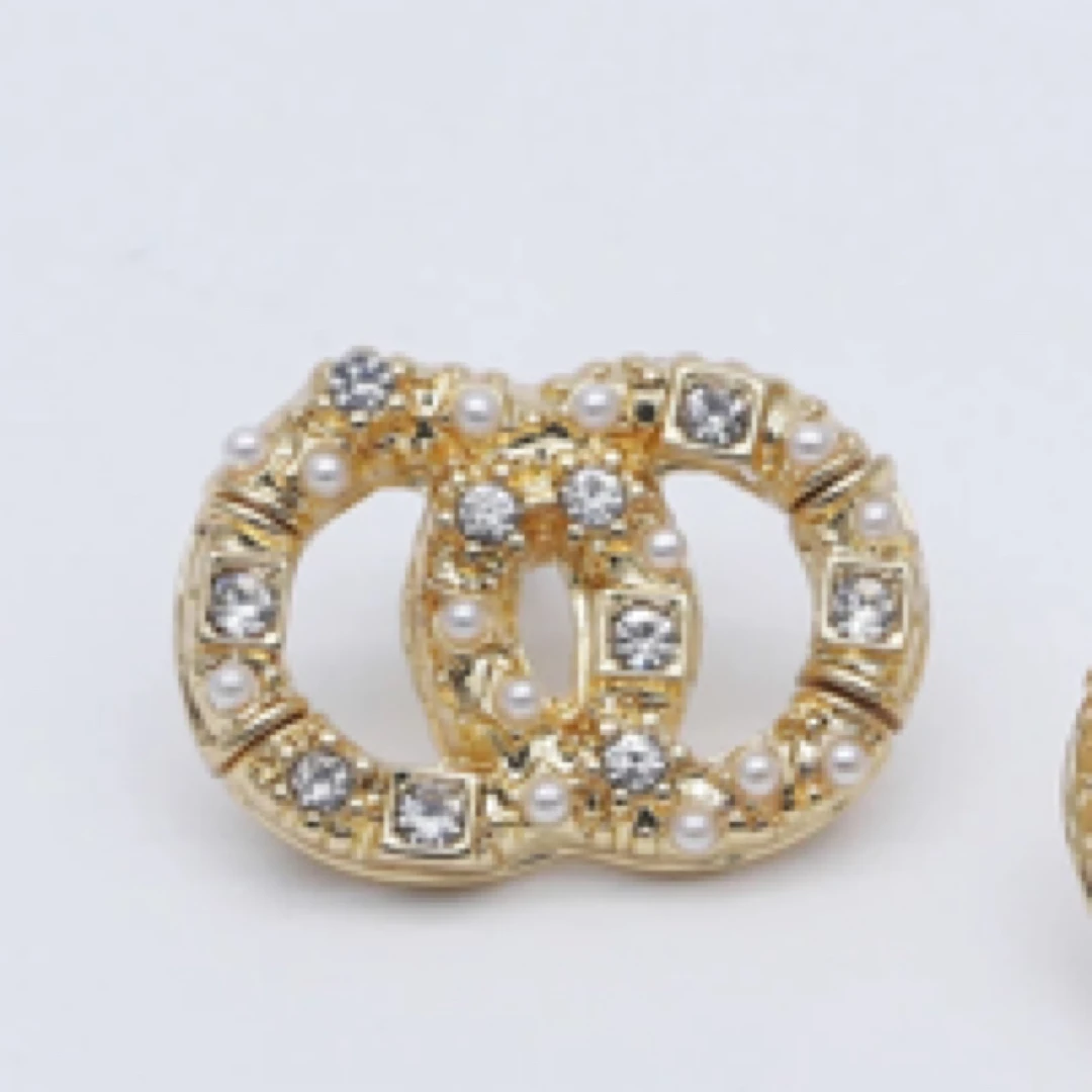 铜合金戒指 铜合金仿珍珠戒指法式香风爆闪可调节