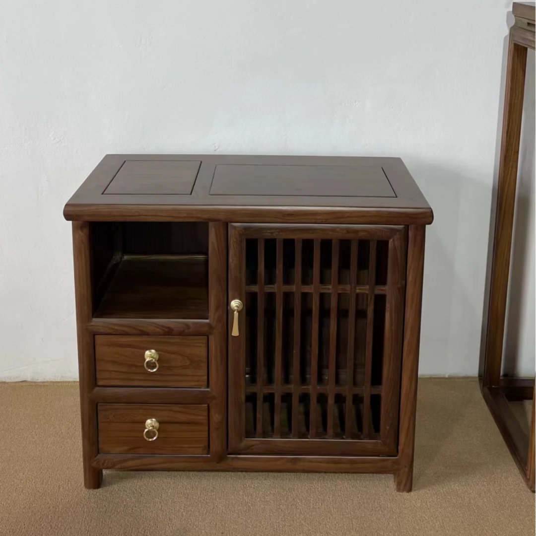 木之缘新中式茶水柜餐边柜客厅茶水台茶叶柜一体茶边柜置物柜