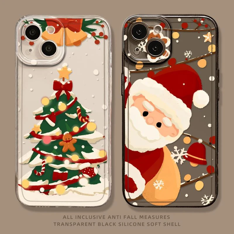 圣诞手机壳适用苹果16姜饼人15pro圣诞树iphone15promax雪人15冬