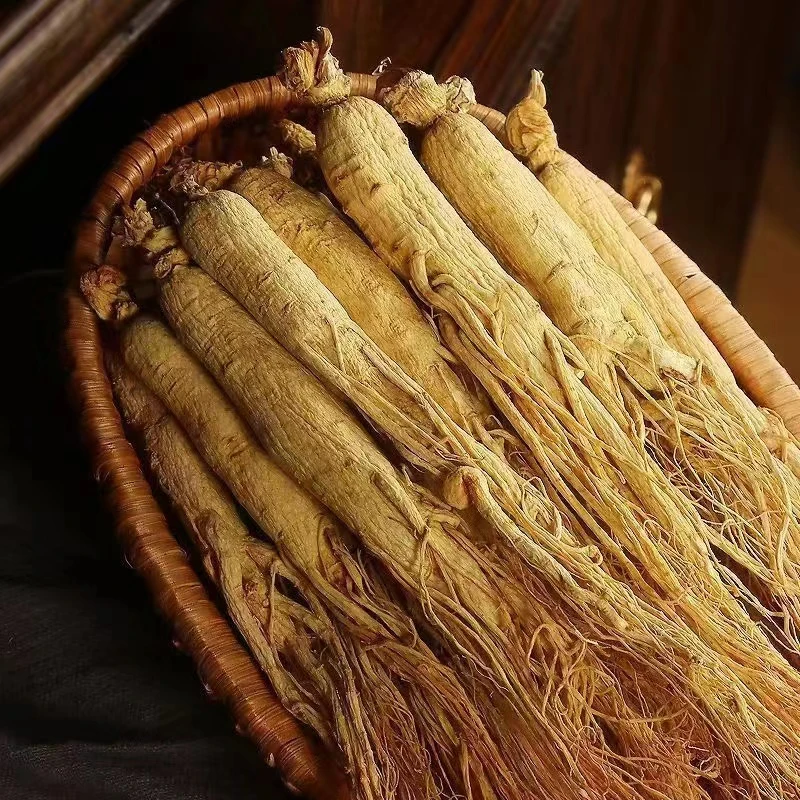 长白山干人参生晒参自然晒干足龄吉林东北滋补长白山人参正宗干参