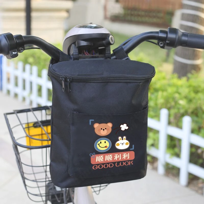 电动车挂物包加大收纳袋电瓶车防水防尘手机包充电器大容量储物兜