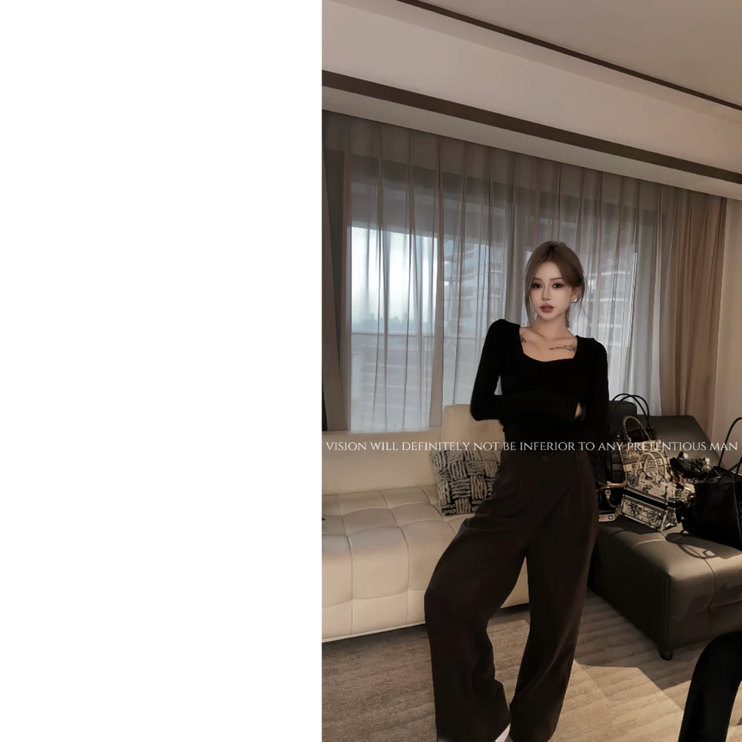 Black vitality黑标上新.【风生水起】冬季新款阔腿裤~