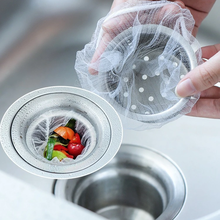 家用厨房防堵水槽过滤网水池排水垃圾袋地摊残渣隔水袋一次性滤网