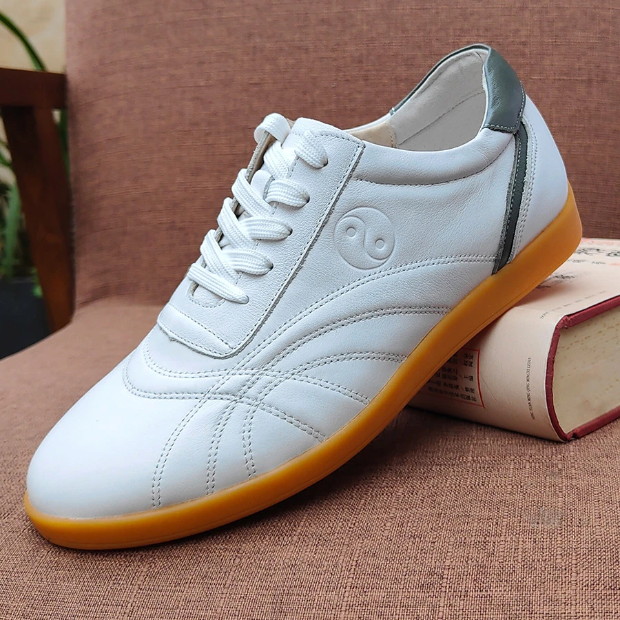 达利拉运动太极鞋牛皮太极拳鞋春秋太极练功鞋武术晨练鞋子牛筋底