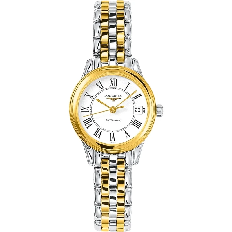 99新 Longines/浪琴 军旗274/机械/镀金罗马/表径26mm/女士腕表
