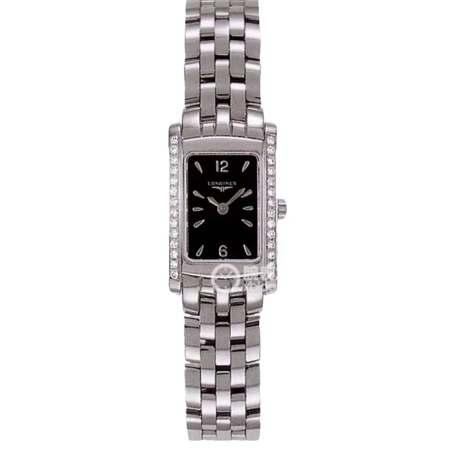 99新 Longines/浪琴 黛绰维纳158/石英/黑盘钻刻/表径16-20.4mm