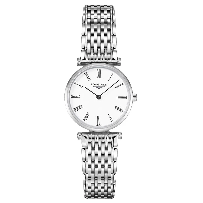 99新 Longines/浪琴 嘉岚209/石英/白盘罗马/表径24mm/女士腕表
