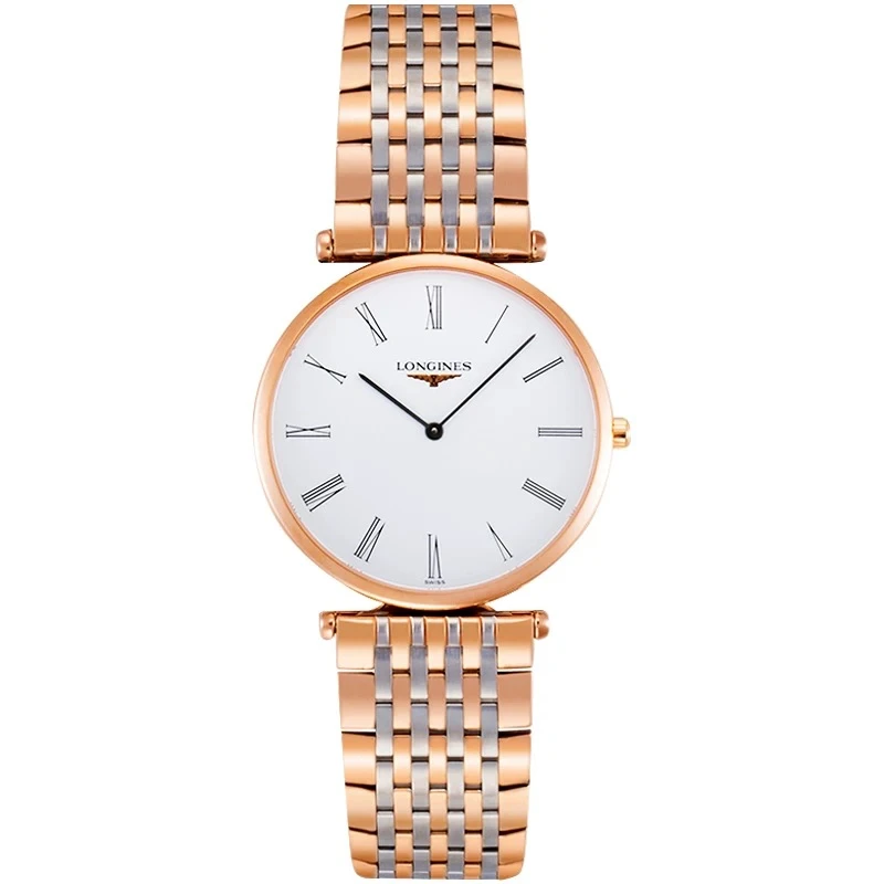 99新 Longines/浪琴 嘉岚512/石英/白盘镀金罗马/表径29mm/女士