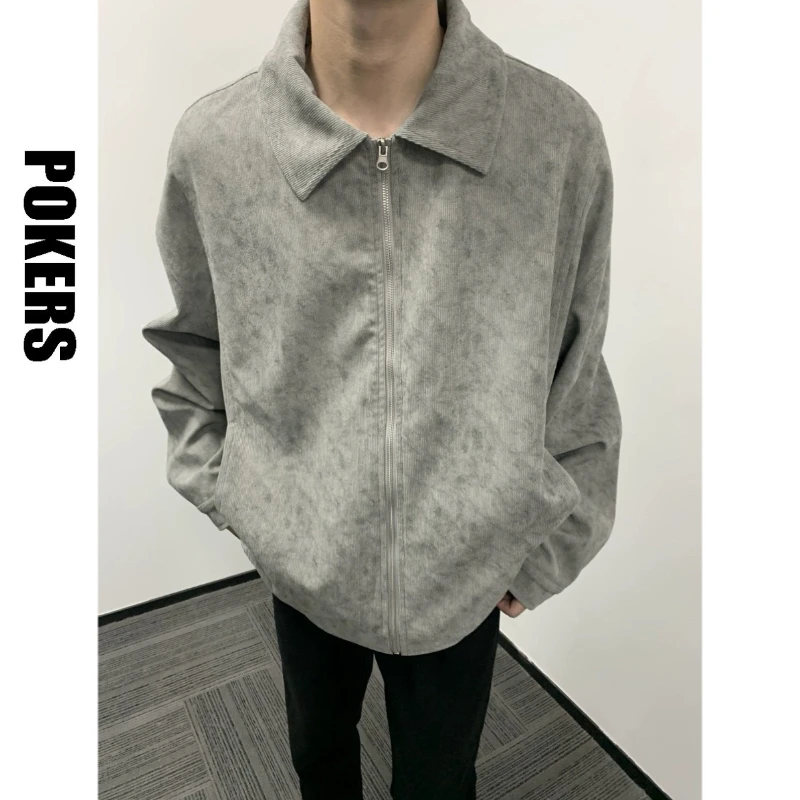 「POKERS」2023FW.part特殊纹路定染面料cleanfit男女夹克